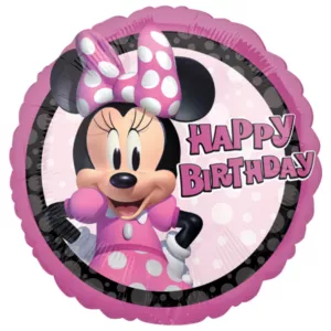Anagram 18 inch Minnie Mouse Forever Happy Birthday Foil Balloon