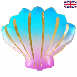 Oaktree 21 inch Iridescent Ombre Sea Shell Foil Balloon