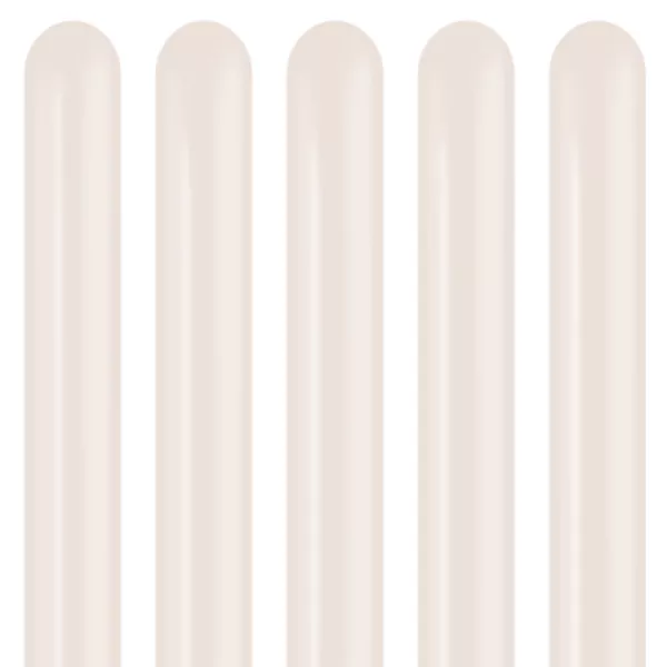 Kalisan Aura Beige Cream Nozzle Up 260 Modelling Latex Balloons (50pk)