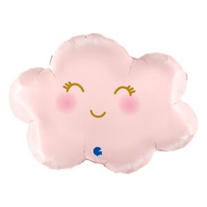 Grabo 24 inch Cloud Satin Pastel Pink Foil Balloon