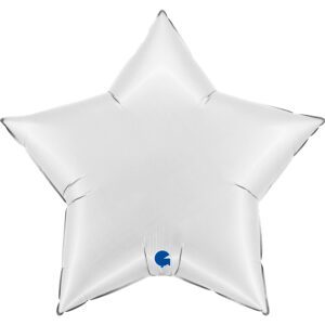 Grabo 36 inch Satin White Star Foil Balloon