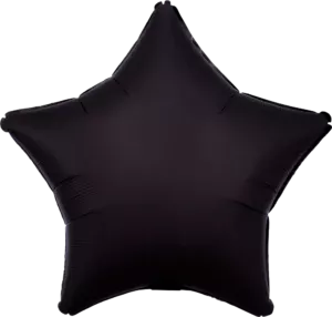 Anagram 18 inch Satin Luxe Onyx Star Foil Balloon