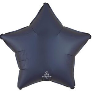 Anagram 18 inch Satin Luxe Navy Star Foil Balloon