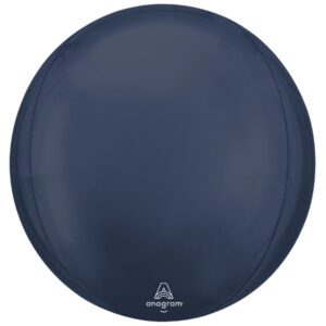 Anagram 16 inch Satin Luxe True Navy Orbz Foil Balloon
