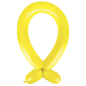 Anagram Standard Yellow Sunshine Nozzle Up 360 Latex Modelling Balloons