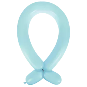 Anagram Standard Pastel Blue Nozzle Up 360 Latex Modelling Balloons