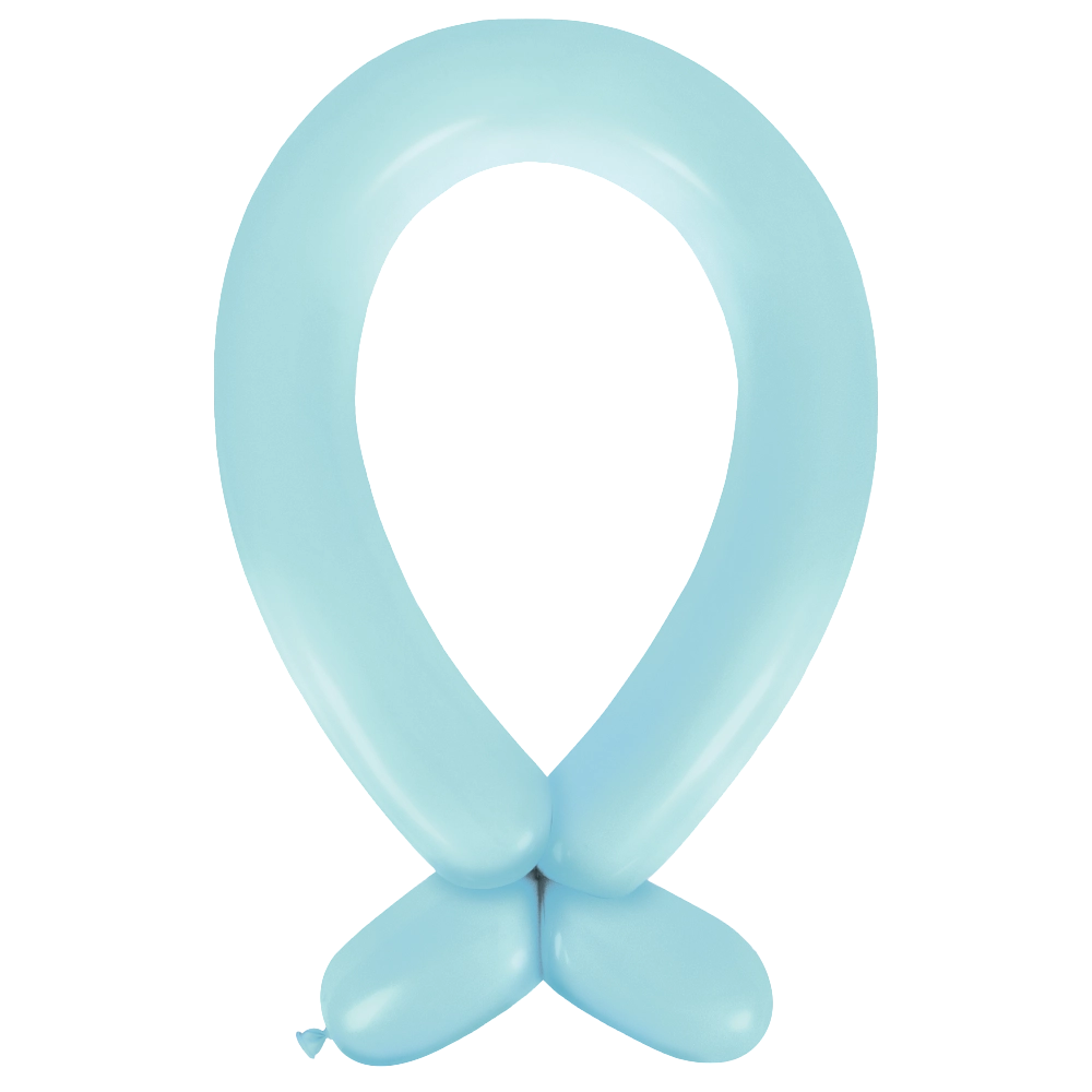 Anagram Standard Pastel Blue Nozzle Up 360 Latex Modelling Balloons