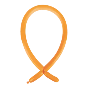 Anagram Standard Tangerine Nozzle Up 160 Latex Modelling Balloons