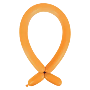 Anagram Standard Tangerine Nozzle Up 260 Latex Modelling Balloons