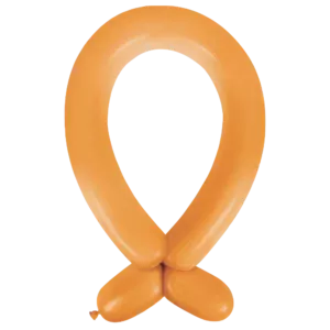 Anagram Standard Tangerine Nozzle Up 360 Latex Modelling Balloons