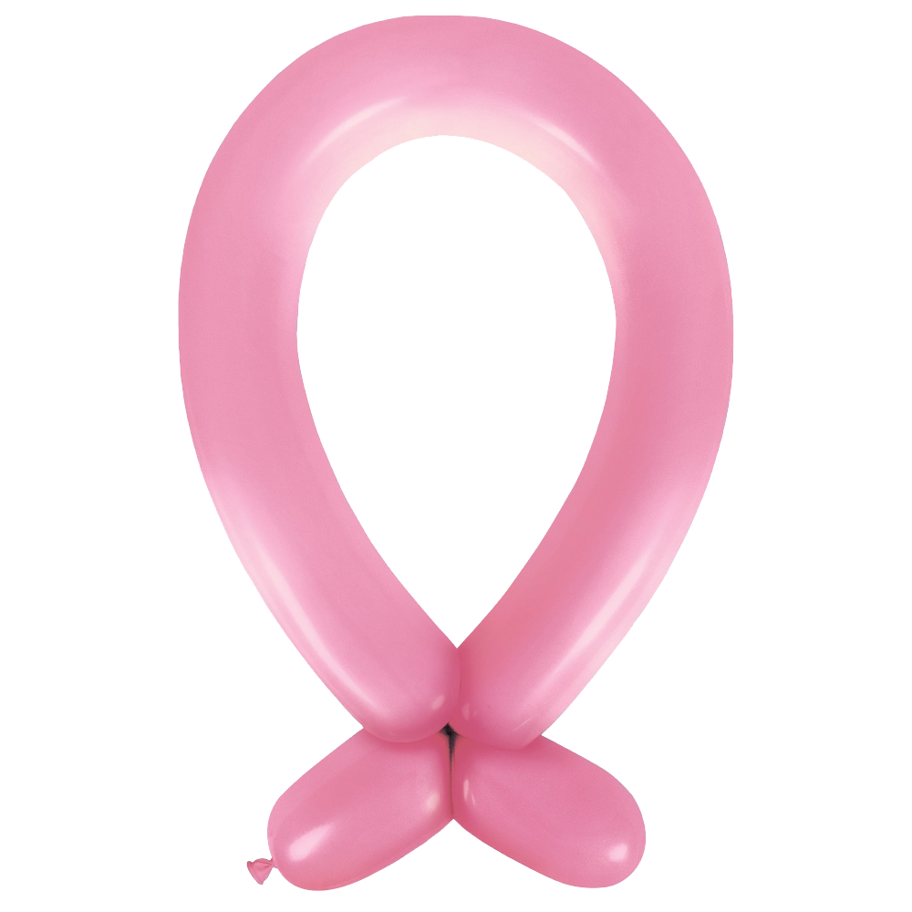 Anagram Standard Pink Nozzle Up 360 Latex Modelling Balloons