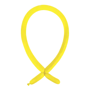 Anagram Standard Yellow Sunshine Nozzle Up 160 Latex Modelling Balloons