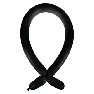 Anagram Fashion Jet Black Nozzle Up 260 Latex Modelling Balloons