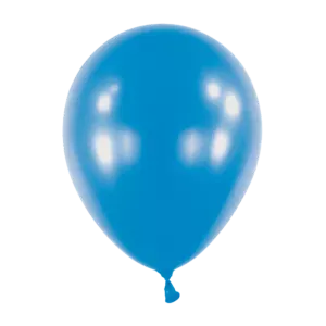 Anagram Metallic Bright Royal Blue Latex Balloons