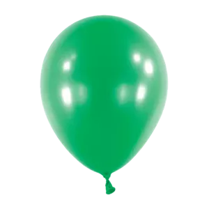 Anagram Metallic Festive Green Latex Balloons