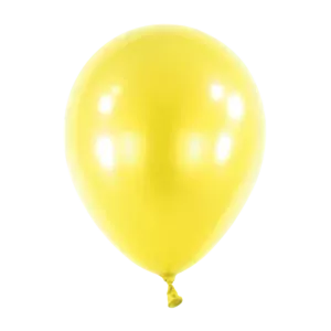 Anagram Metallic Sunshine Yellow Latex Balloons
