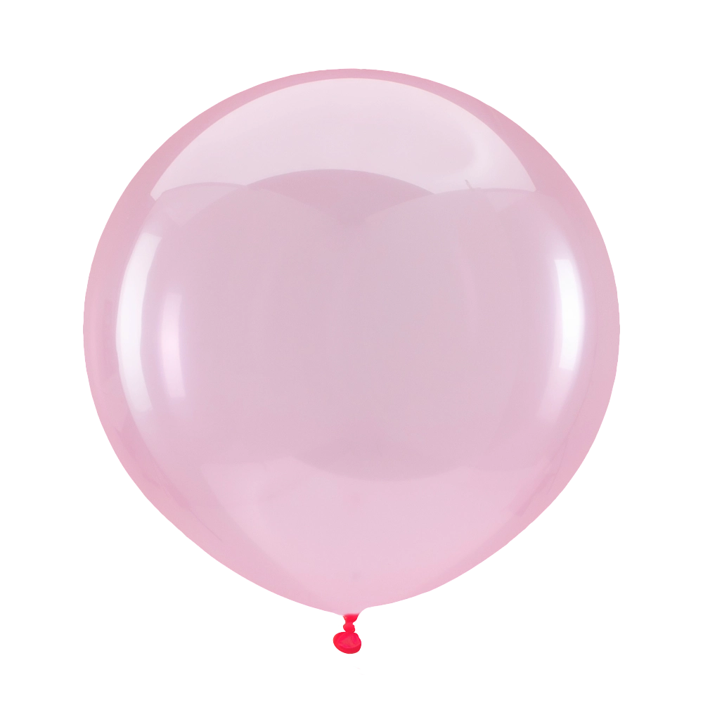 Anagram Crystal Clearz Pink Latex Balloons
