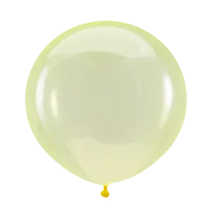 Anagram Crystal Clearz Yellow Latex Balloons
