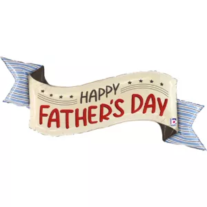 Grabo 51 inch Happy Father's Day Banner Foil Balloon