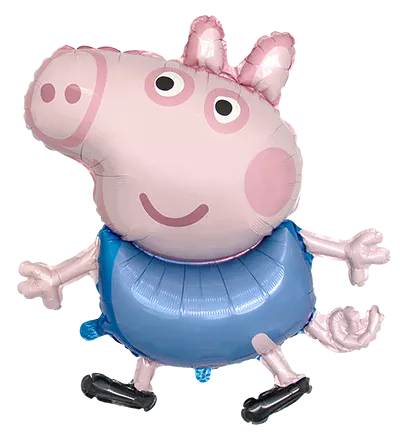 Flexmetal 34 inch George Pig Supershape Foil Balloon