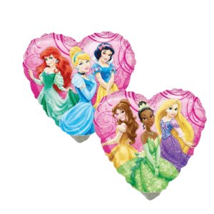 Anagram 9 inch Disney Princess Heart Mini Foil Balloon