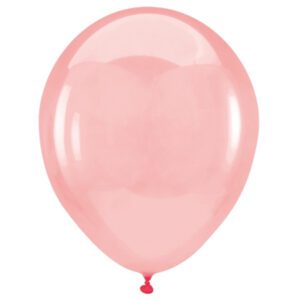 Anagram Crystal Clearz Apple Red Latex Balloons