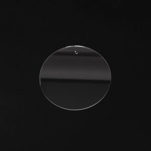 Acrylic Disc 100mm Clear Tags (1Hole) 10pk
