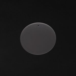 Acrylic Disc 100mm Frosted Tags (1Hole) 10pk