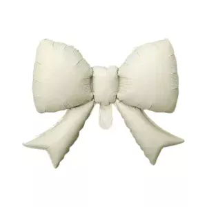 B4U Cream Bow 38.58 × 29.53 inch (Air Fill & Helium)