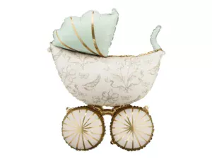 Party Deco 29 inch Baby Carriage Foil Balloon