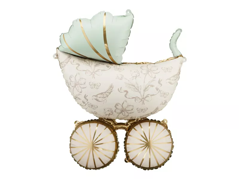 Party Deco 29 inch Baby Carriage Foil Balloon
