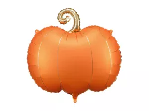 Party Deco 25 inch Orange & Gold Pumpkin Foil Balloon