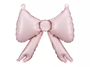 Party Deco 10 inch Powder Pink Garland Bows Foil Balloons (5)