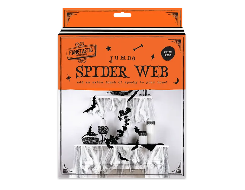 Jumbo Spiders Web White