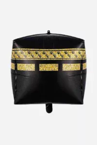 B4U Eid Black & Gold Kaaba 24 inch 4D Cube (Air Fill & Helium)