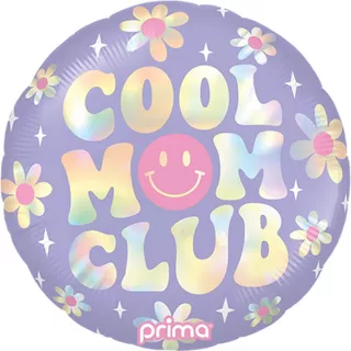 Prima 18 inch Cool Mom Club Holographic Foil Balloon