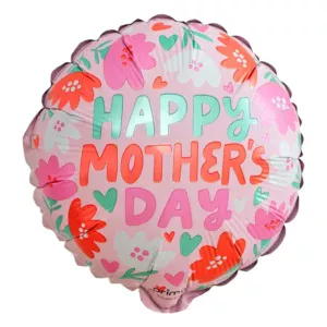 Prima 9 inch Mother's Day Hearts & Daisies Foil Balloons (6)