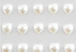 Eleganza Craft Stickers 6mm x 140 Pearl Hearts No.61 (10pk)