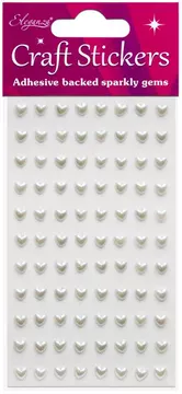Eleganza Craft Stickers 6mm x 140 Pearl Hearts No.61 (10pk) - Image 2