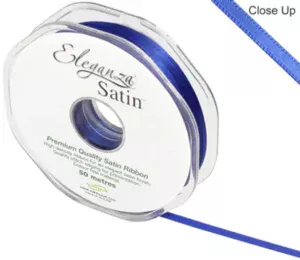 Eleganza Royal Blue 3mm x 50m Satin Ribbon