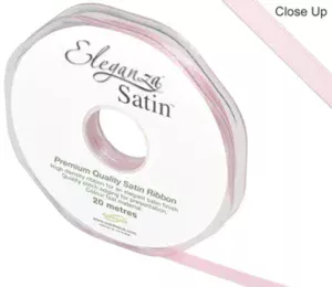 Eleganza Lt Pink 6mm x 20m Satin Ribbon