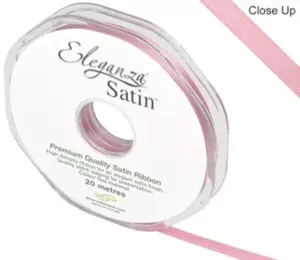 Eleganza Classic Pink 6mm x 20m Satin Ribbon