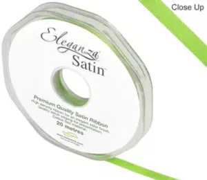 Eleganza Satin Pistachio 3mm x 50m Satin Ribbon