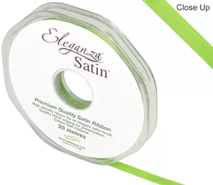 Eleganza Satin Pistachio 6mm x 20m Satin Ribbon