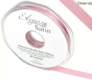 Eleganza Classic Pink 10mm x 20m Satin Ribbon