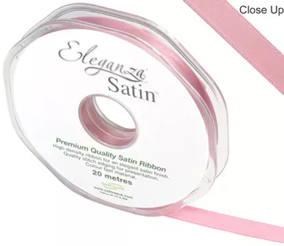 Eleganza Classic Pink 10mm x 20m Satin Ribbon