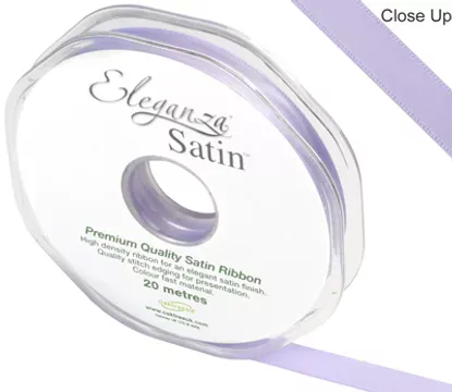 Eleganza Lavender 10mm x 20m Satin Ribbon