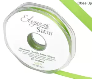 Eleganza Satin Pistachio 10mm x 20m Satin Ribbon