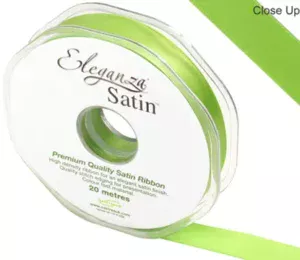 Eleganza Satin Pistachio 15mm x 20m Satin Ribbon