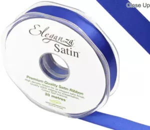 Eleganza Royal Blue 15mm x 20m Satin Ribbon